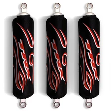 Black Shock Covers Honda FourTrax Sportrax TRX 250 300 400 EX (Set of 3) New