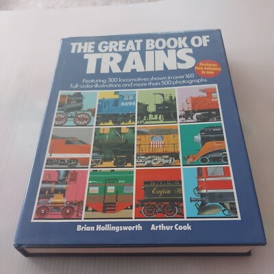 Vintage 1987, ''The Great Book Of Trains'' Features 300 Locomotives 2 Volumes In 1