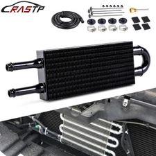 2 Row Fit For Oil Cooler Kit Remote Transmission Auto-Manual Radiator Converter