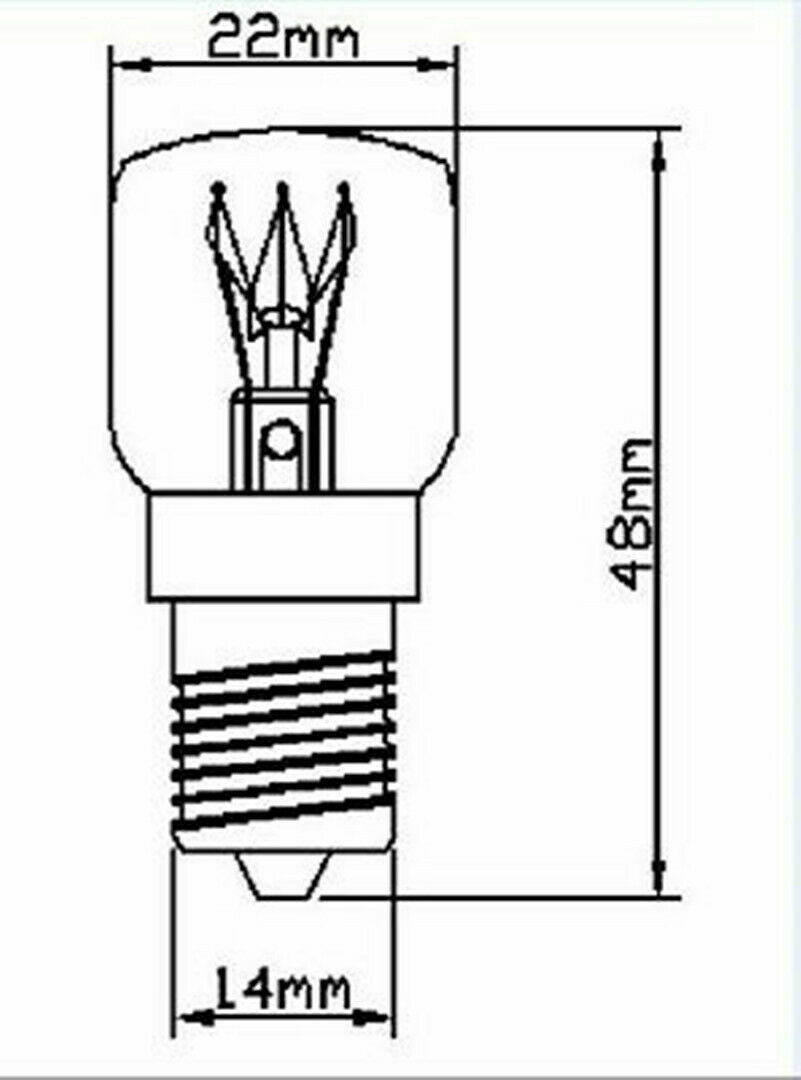 10 X15w (240V SES E14) Salt Lamp Globe Bulb Clear Bulbs For Senenite
