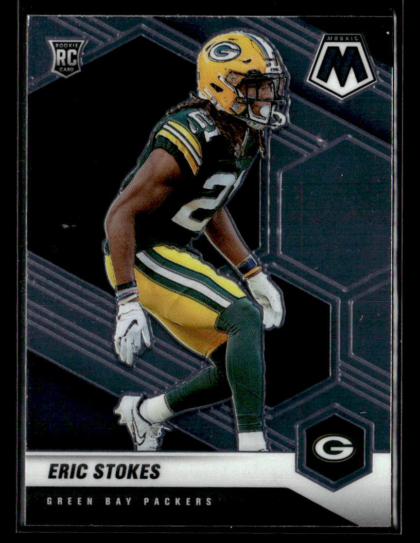 Eric Stokes 2021 Panini Mosaic #347 Rookie Green Bay Packers