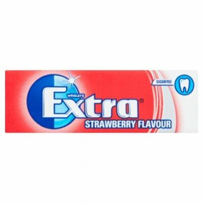 Wrigley's Extra Strawberry - 10 Pieces - 14g - Pack of 12