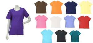 NEW-QUACKER-FACTORY-Multi-Short-Sleeve-Sparkle-Neck-T-Shirts-Many-Sizes-240504RM