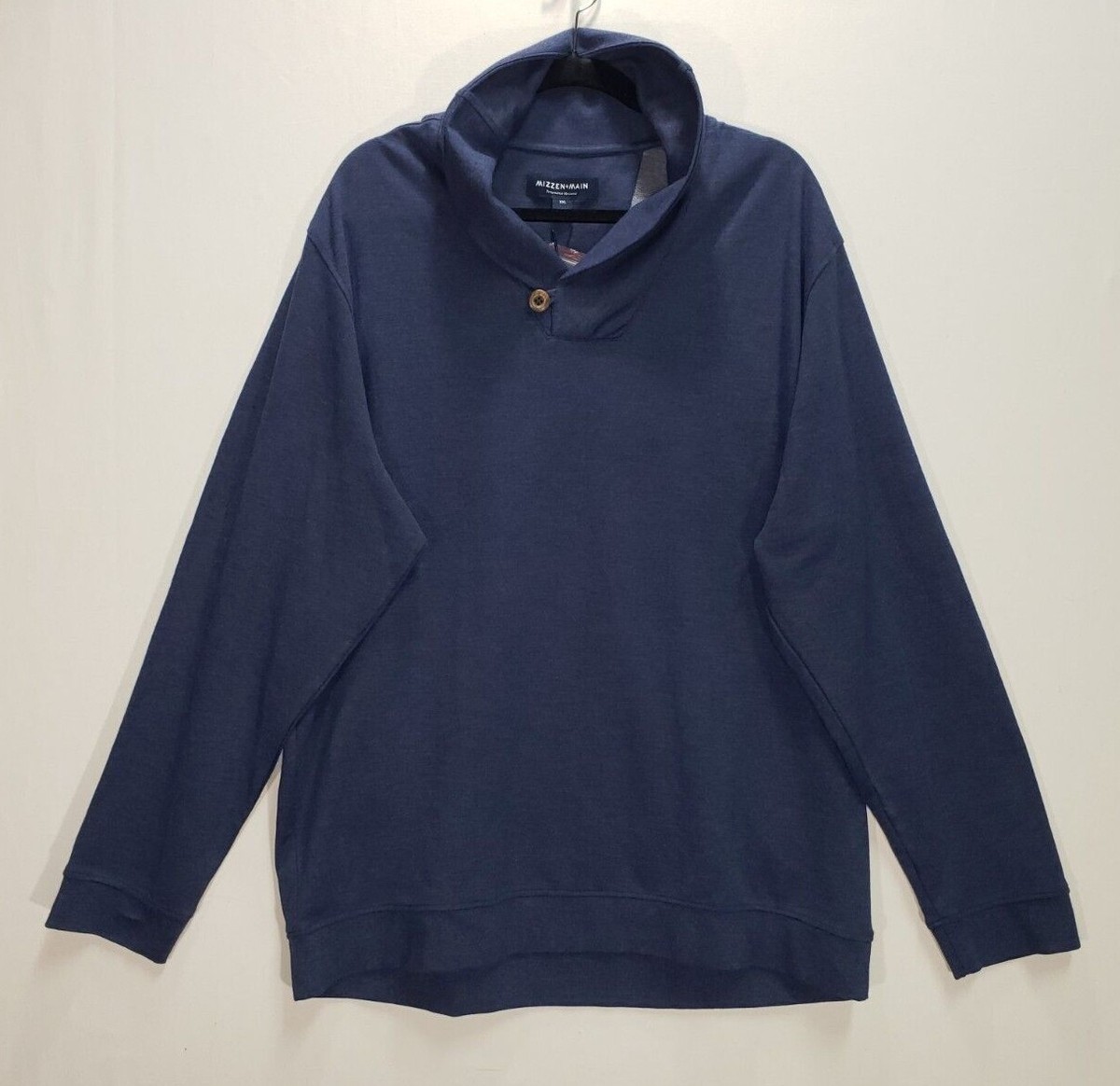 Mizzen Main Sweatshirt Mens 2XL FAIRWAY SHAWL COLLAR Pullover $118 NEW