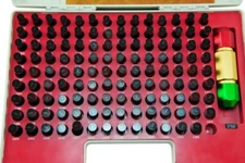Shars 0.501" - 0.625" Minus Steel Plug Gage Set with NIST Certificate 125 PCS R}