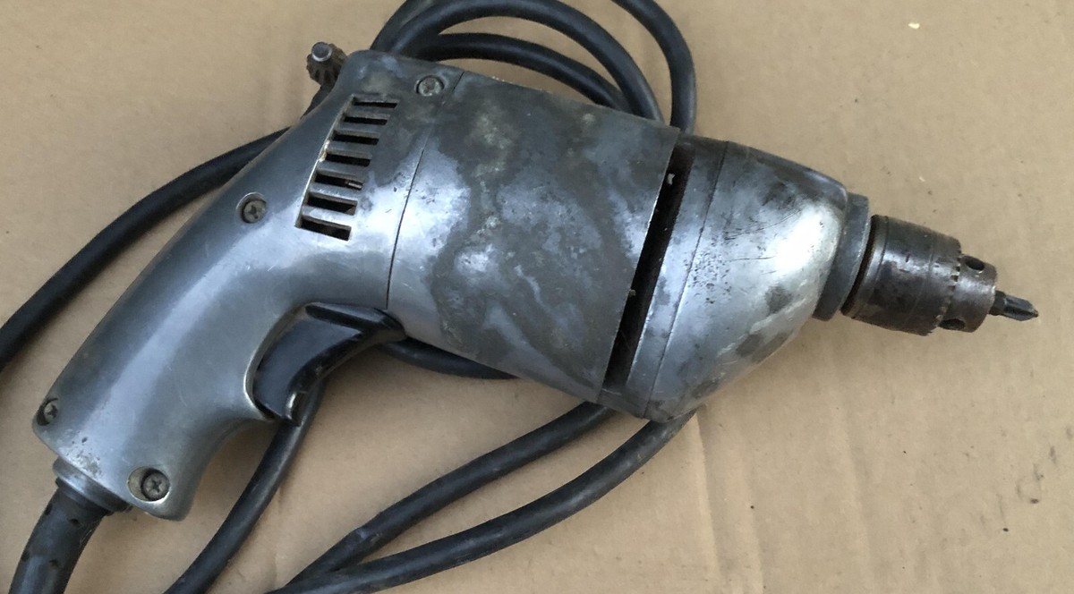 Ancienne Perceuse Rockwell 374 – Mandrin 1 1/4, Fonctionne Très Bien