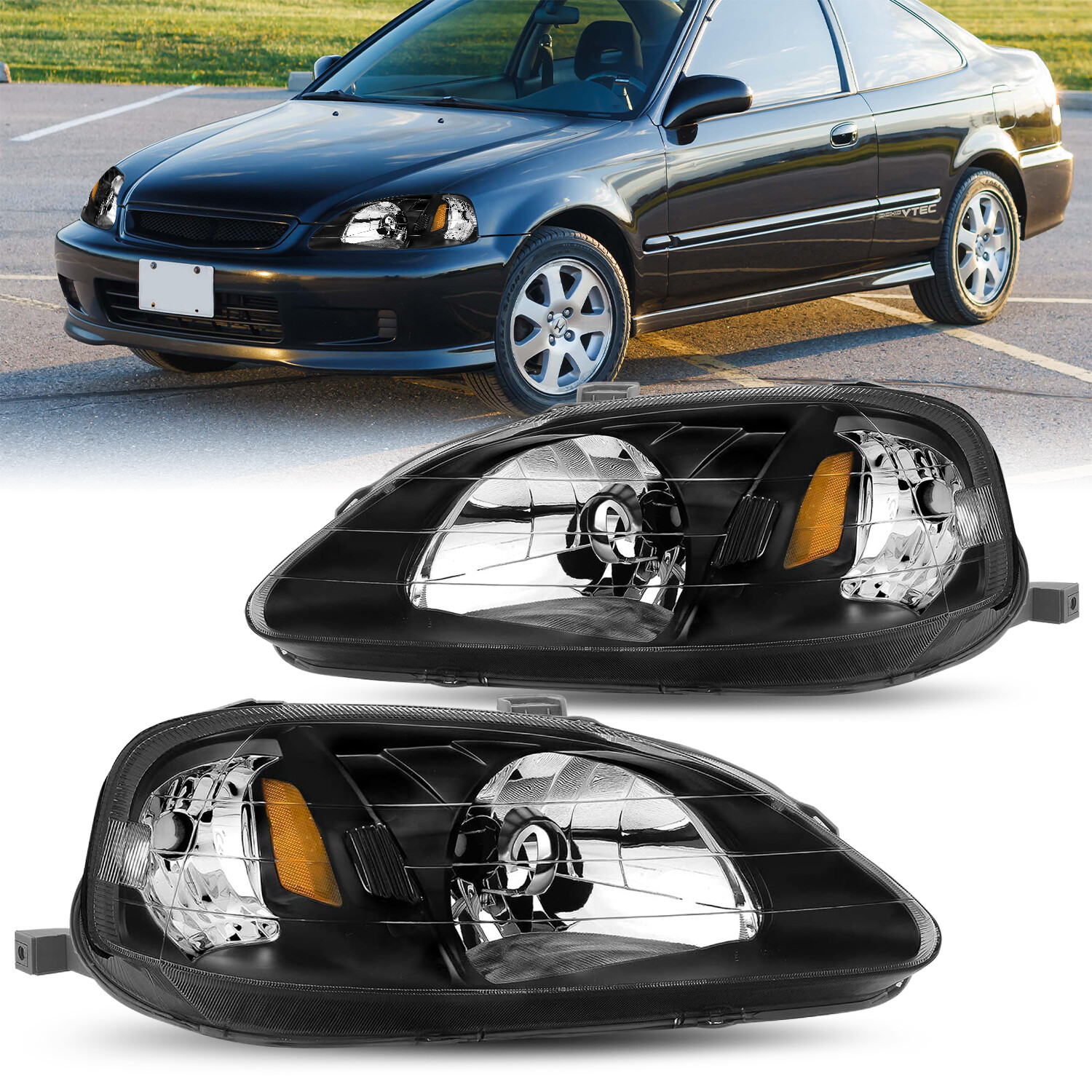 2000 HONDA CIVIC EX HEADLIGHTS