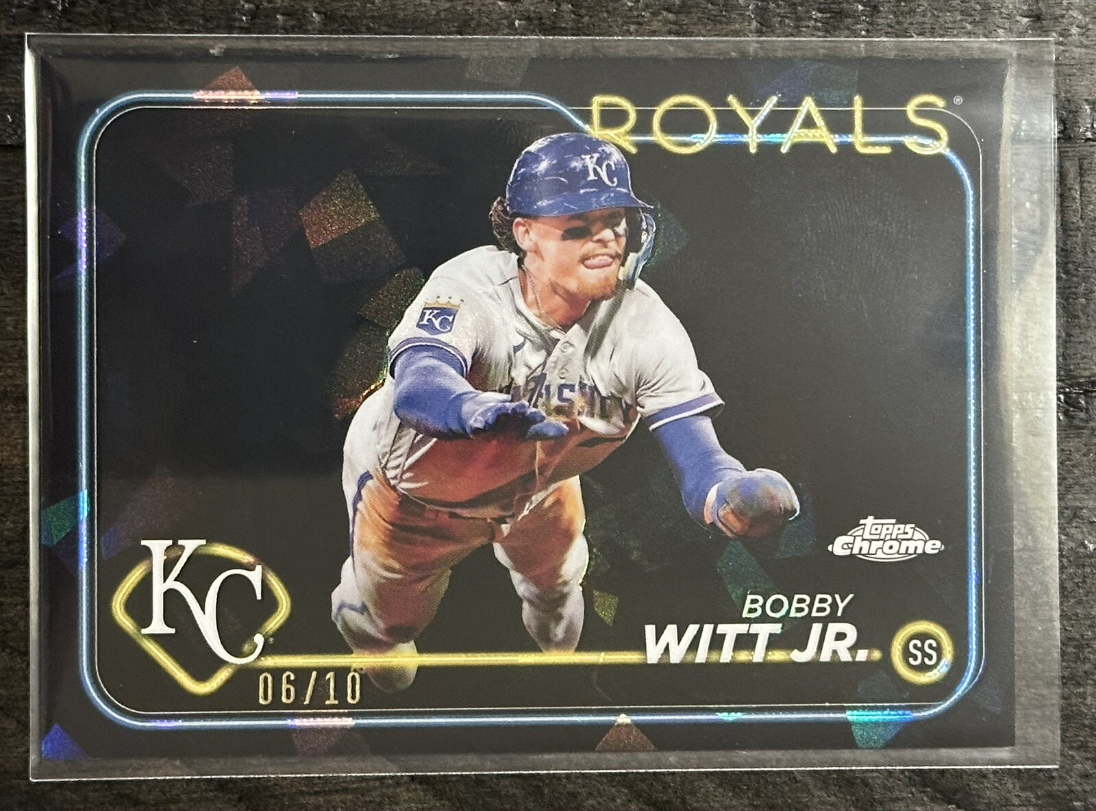 2024 Topps Chrome Sapphire⚾️Bobby Witt Jr. BLACK Refractor #/10🔥Royals🔥