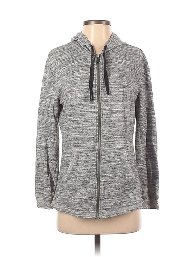 hanes gray zip up