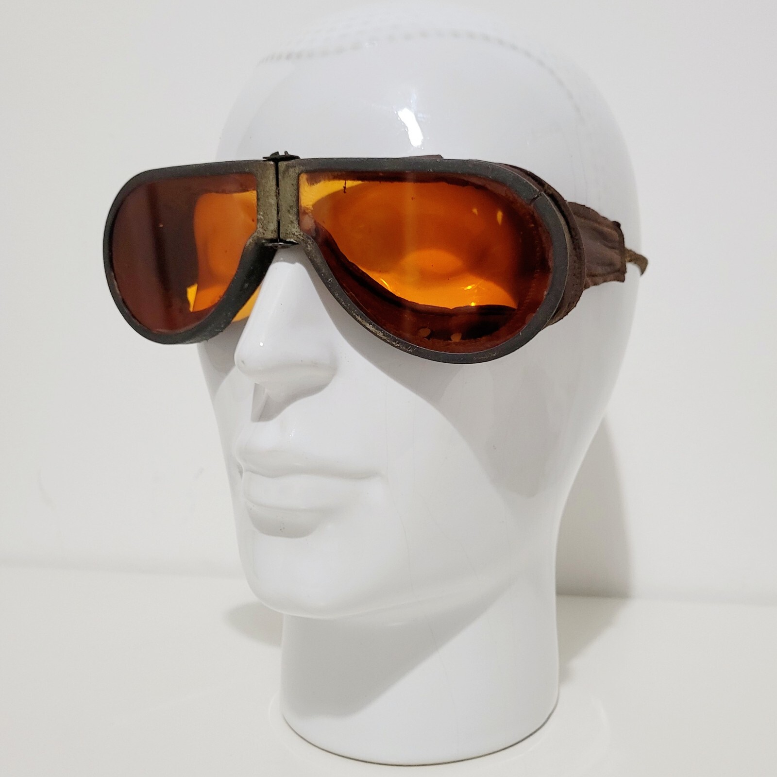 WW2 BRITISH ARMY TANK CREW GOGGLES, DISPATCH RIDER MT WWII MILITARY KIT ...