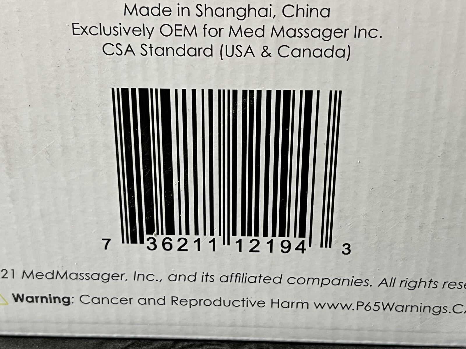 MedMassager MMF07 11Speed Therapeutic Foot Massager Black New Open Box