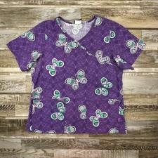 Women's Small Tafford scrub to purple Nurse Medical