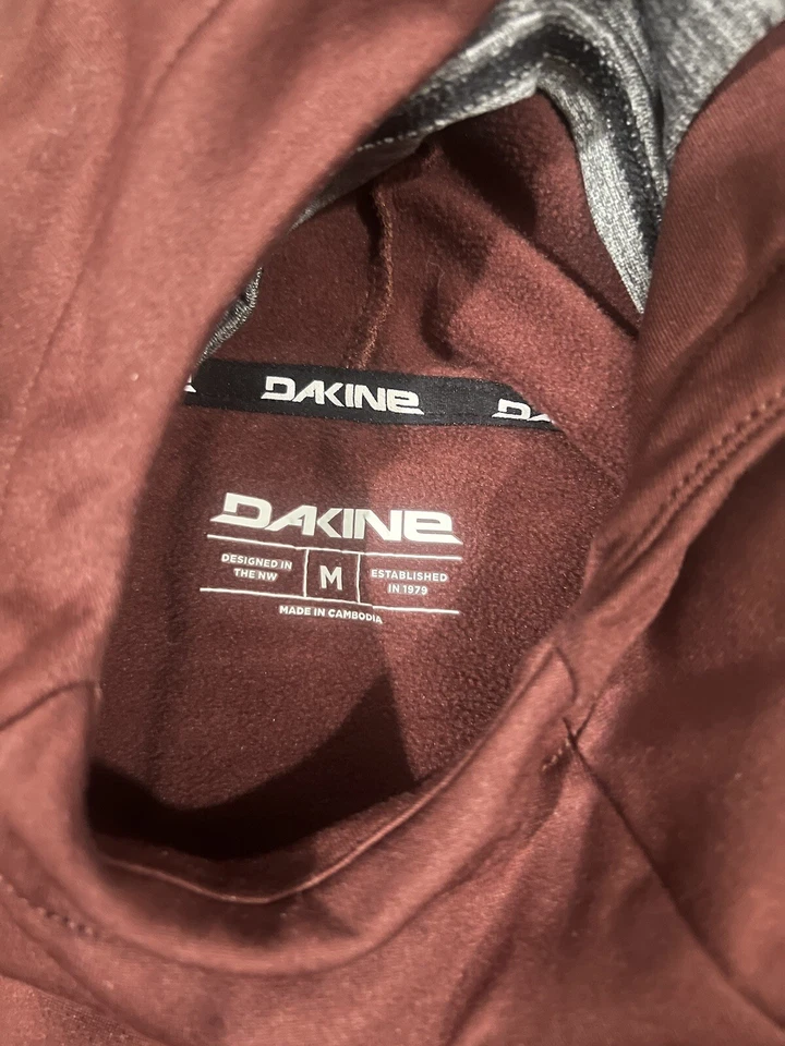 DAKINE SUDADERA CON CAPUCHA Hombre MEDIANA BORGOÑA Mascarilla Incorporada Foto 3 de 4