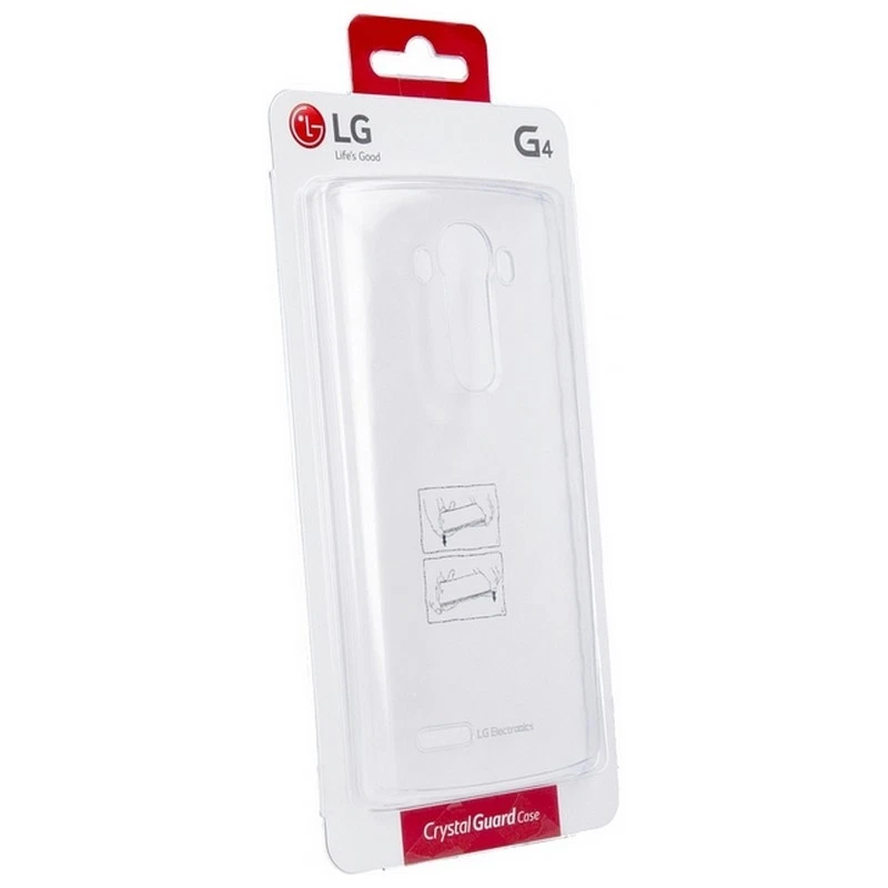 LG Custodia originale Cristal Guard Case Cover Rigida Trasparente per G4 Nuova - Immagine 2 di 2