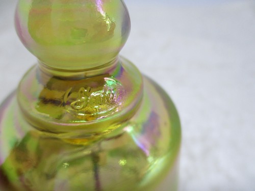 Fenton Iridescent Hand Painted/Numbered Chickadee Glass Bell - Picture 7 of 13