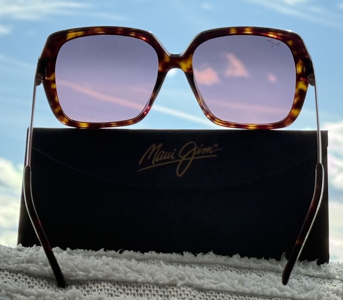 Maui Jim Pool Side MJ 838 10 Tortoise Frame + Maui Rose Polarized