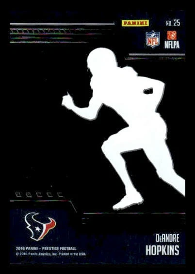 2016 Panini Prestige #25 DeAndre Hopkins Team Logos Houston Texans - Image 2 of 2