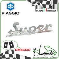 Vespa Targhetta Vorne Mit Schriftzug Scudo Wappen Emblem 125 150 Super 1965-1979