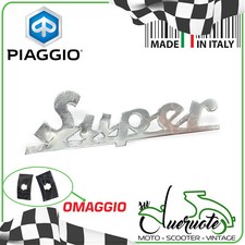 TARGHETTA ANTERIORE SCRITTA SCUDO STEMMA FREGIO VESPA 125 150 SUPER 1965-1979