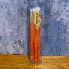 Ace Beaute 4 Piece Eyeshadow Brush Set In Coral Orange Full Size New  Sealed