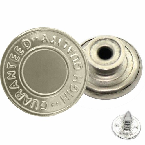 17mm No Sew Hammer Jean Button Antique Design With Pins for Denim 8pcs to 100pcs - Picture 51 of 64