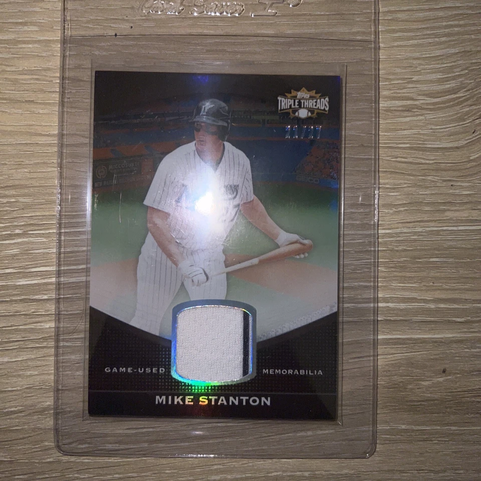 2011 Topps Triple Threads Unity Relic Sepia /27 Giancarlo Stanton Mike - Image 2 of 4