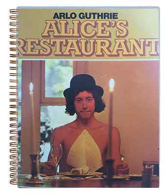 for the Arlo Guthrie Alice's Restaurant LP fan / Album Cover Notebook ...