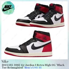 Size 8 - Air Jordan 1 Retro OG High Black Toe Reimagined for Size 8 - Air Jordan 1 Retro OG High Black Toe Reimagined for