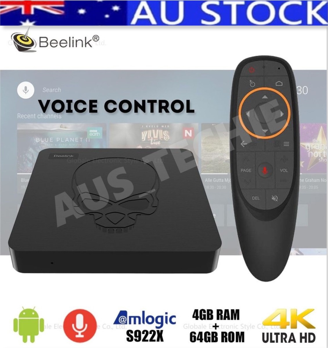 Beelink GT-King Hexa Core S922X 4K Android Smart TV Box 4GB