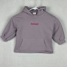 Zara Sweater Toddler Girls Size 2-3 Years Violet Hooded Pocket Sweatshirt