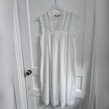 Vintage Christian Dior White Maxi Chemise Nightgown Excellent Condition Size M