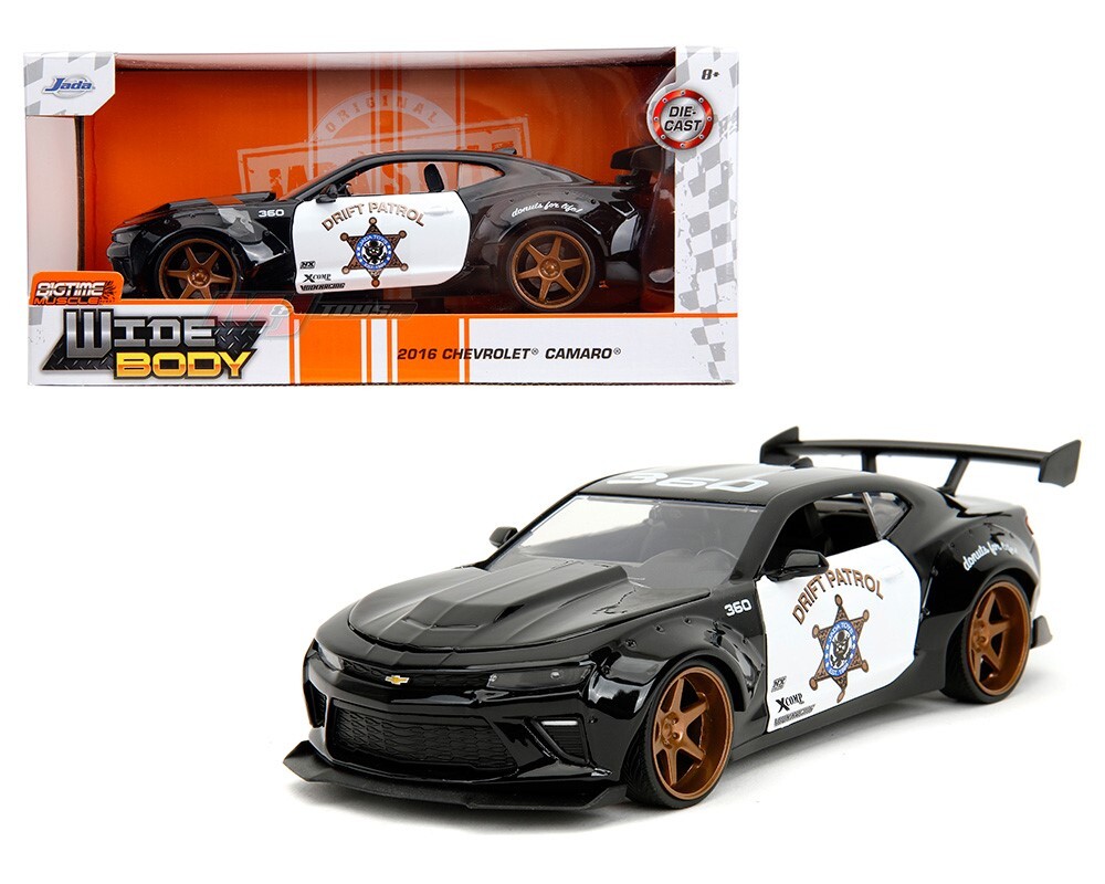 Jada 1:24 Wide Body 2016 Chevrolet Camaro SS Drift Patrol Police