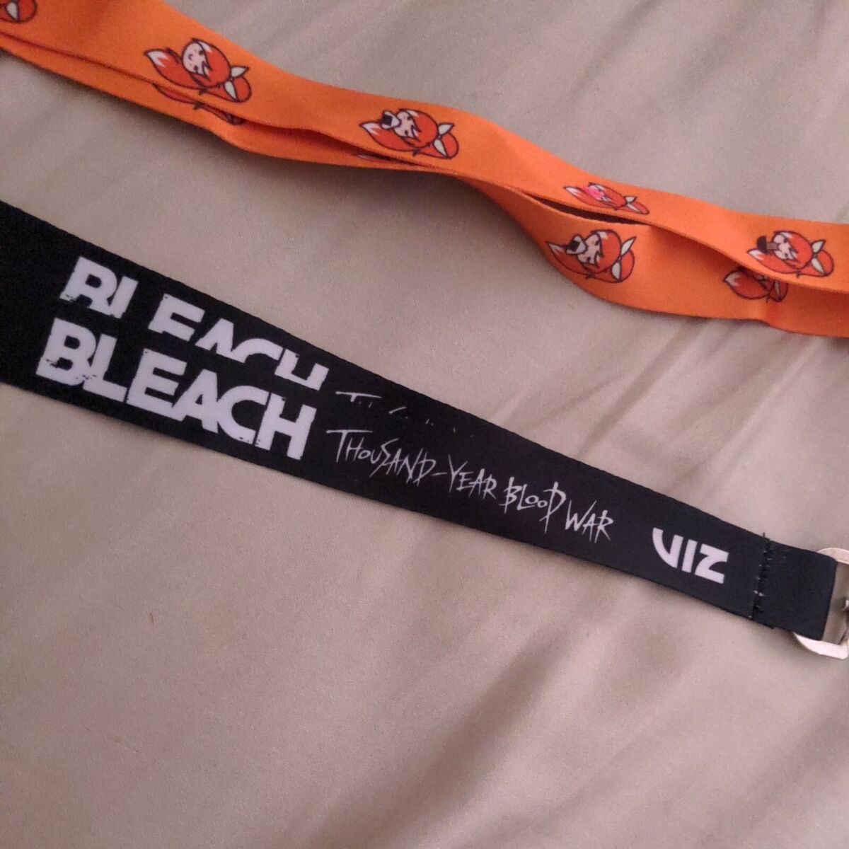 2022 Bleach Ichigo Thousand-Year Blood war+ Crunchyroll anime lanyards x2  lot