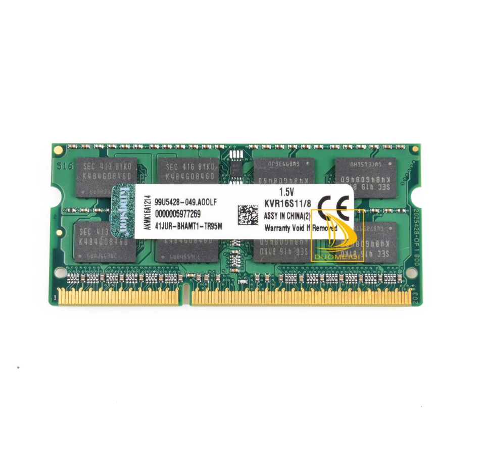 Kingston 10x 8GB 2RX8 PC3-12800S DDR3 1600Mhz 204Pin SODIMM Laptop Memory RAM - Image 2 of 4
