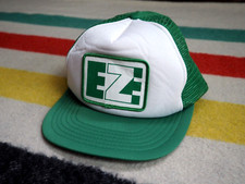 VTG 70s 80s Sportsman EZE Green White Patch Farm Trucker Hat Foam Mesh Snapback