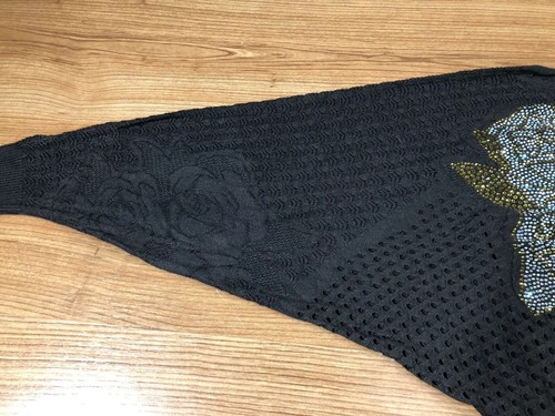 VDP Club Gym Couture Italia Mediano Estrás Marrón Rosa Mangas Largas Top Turquía - Imagen 5 de 7