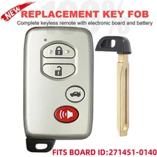 271451-0140 for Toyota Avalon Camry 2007-2009 Smart Keyless Remote Key Fob 4Btn