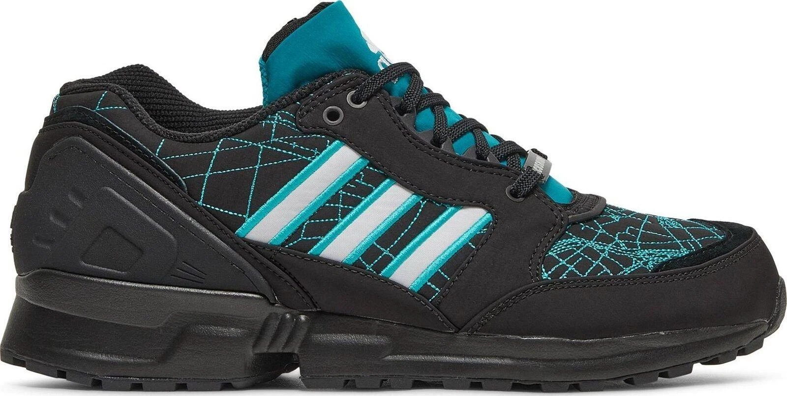 Adidas x Sole Box Equipment RNG 93 Gudance Black and Gray Sneakers ADIDAS x SOLEBOX EQT Equipment Running Guidance 93 UK9.5  main image 4
