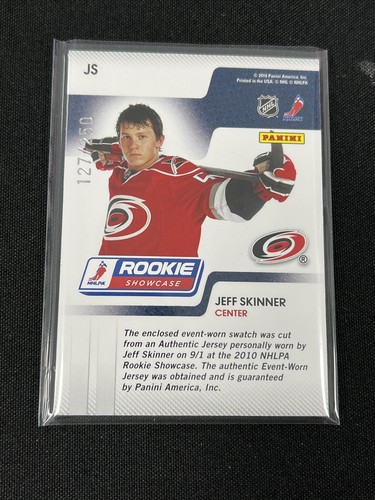2010 DONRUSS ROOKIE SHOWCASE JEFF SKINNER RC rookie threads /250 - Picture 2 of 2