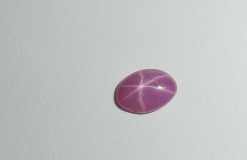 Opaque Star Ruby Oval 6x4 mm Cabochon 6 Rayed Lab-created Stone 2 piece Lot - Picture 8 of 12