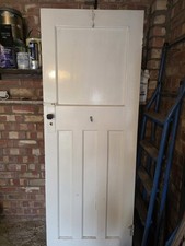 1930s Solid Wood Internal Door Original