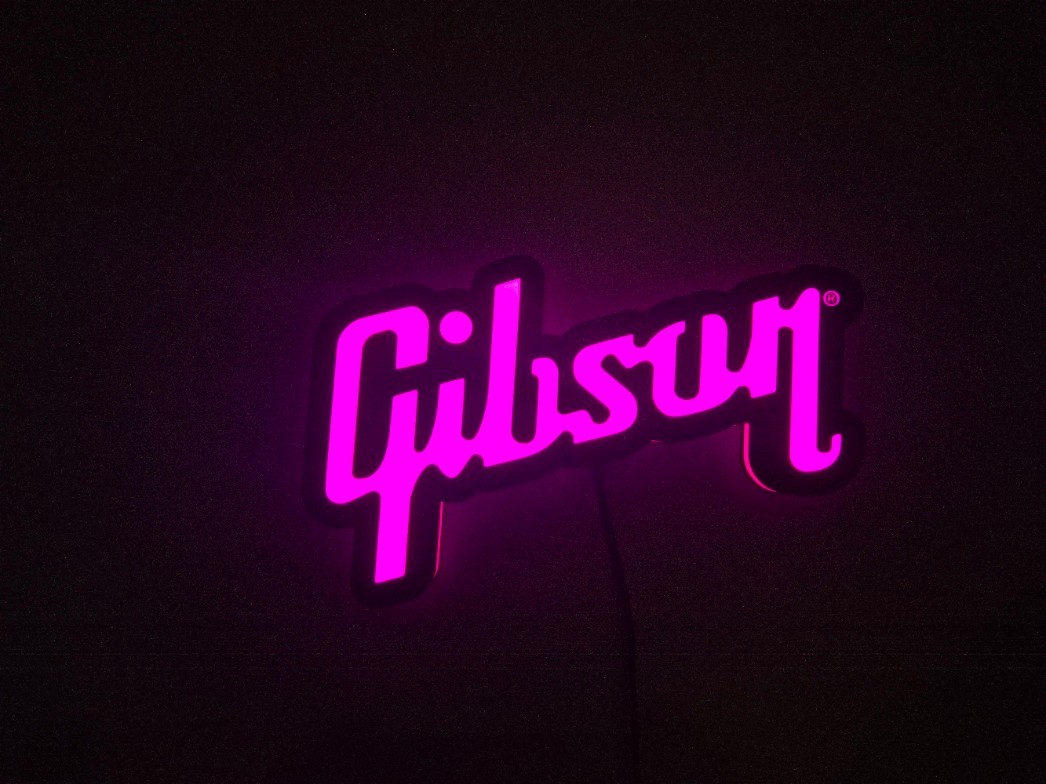 Gibson Guitar LED Wall Sign - 12-1/4