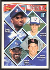 Curtis Pride/Shawn Green/Mark Sweeney/Eddie Davis), 1994 Topps, #237, , RC