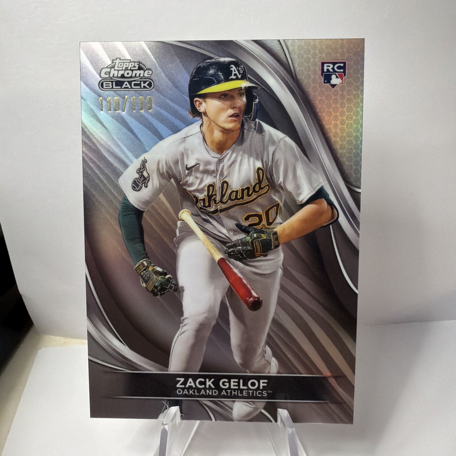 2024 Topps Chrome Black - Zack Gelof #40 Refractor /199 (RC)