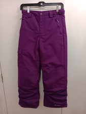 Columbia Omni-Tech Bugaboo Snow Pants Waterproof Insulated Purple Girls M 10/12