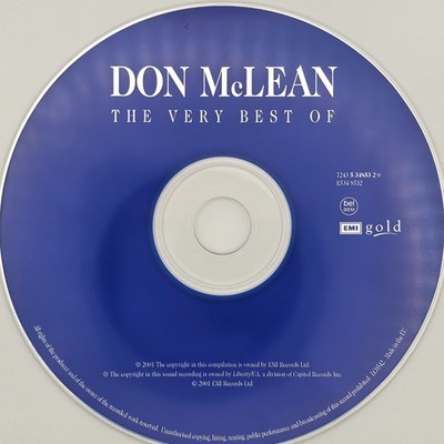 Don McLean The Very Best Of CD DISC ONLY 