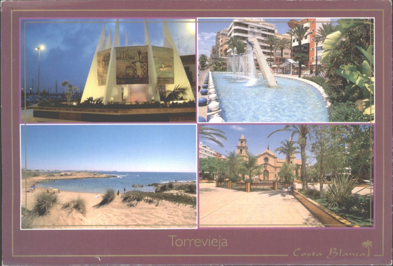Torrevieja Postcard Costa Blanca Spain Multi-View Unposted Pictorama