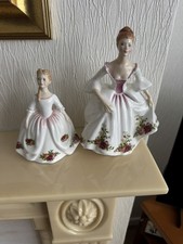 Zwei Royal Albert English Country Roses Bone China Figuren, neuwertig.