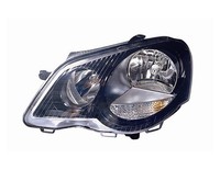 Scheinwerfer Rechts Volkswagen Polo 2005-2009 Schwarz