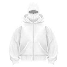 Balaclava Hoodie Zipper w logo Thermal Lining Outdoor Winter Sports